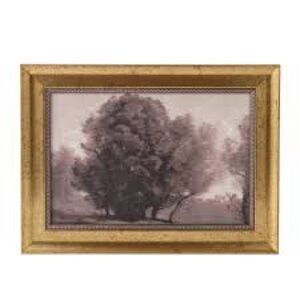 Sterling & Noble Home Framed BrownTrees Landscape 11.8"x15.75" Canvas Wall Art